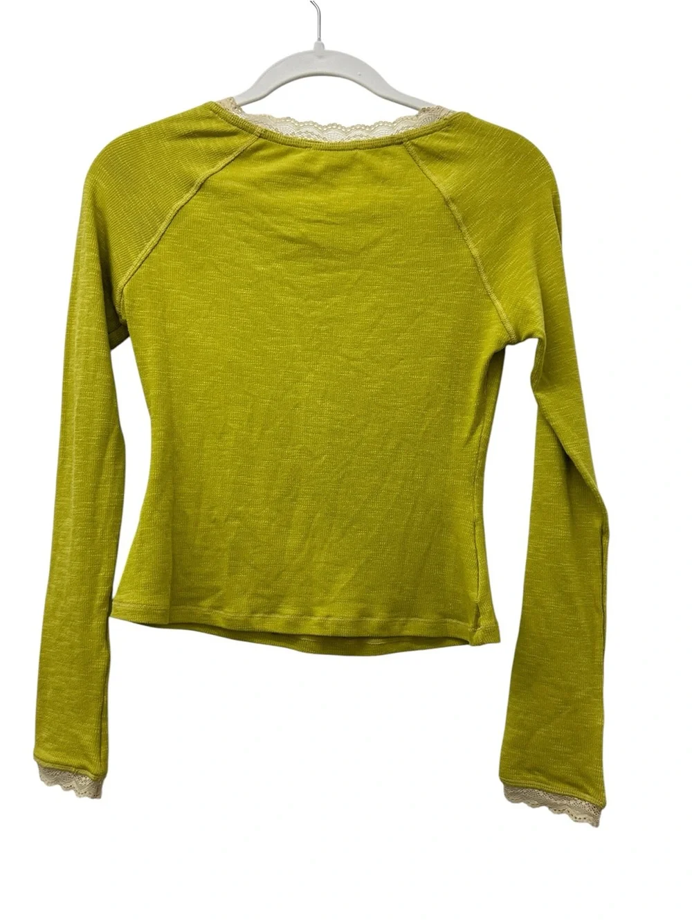 NWT Free People A Little Bit Layering Top in Acid Moss